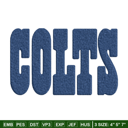 indianapolis colts logo embroidery, nfl embroidery, sport embroidery, logo embroidery, nfl embroidery design