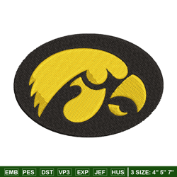 iowa hawkeyes embroidery design, iowa hawkeyes embroidery, logo sport, sport embroidery, ncaa embroidery.