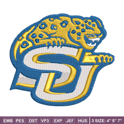 southern jaguars embroidery design, southern jaguars embroidery, logo sport, sport embroidery, ncaa embroidery