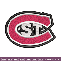 st cloud state huskies embroidery design, st cloud state huskies embroidery, sport embroidery, ncaa embroidery.