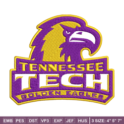 tennessee tech golden eagles embroidery design, logo embroidery, logo sport, sport embroidery, ncaa embroidery.