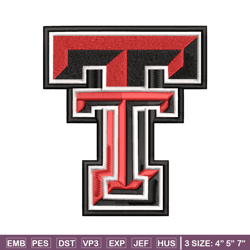 texas tech red raiders embroidery design, texas tech red raiders embroidery, logo sport embroidery, ncaa embroidery.