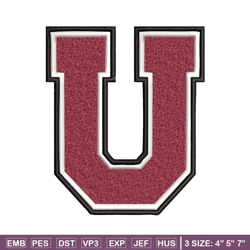 union dutchmen embroidery design, union dutchmen embroidery, logo sport embroidery, ncaa embroidery.