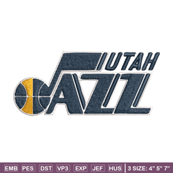 utah jazz logo embroidery, nba embroidery, sport embroidery, logo embroidery, nba embroidery design.