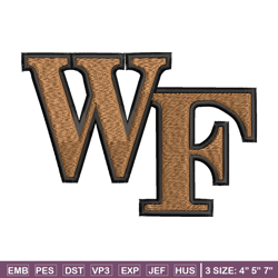 wake forest demon deacons embroidery design, wake forest demon deacons embroidery, sport embroidery, ncaa embroidery.