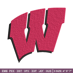 wisconsin badgers embroidery design, wisconsin badgers embroidery, logo sport, sport embroidery, ncaa embroidery.