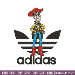 woody adidas embroidery design, adidas embroidery, embroidery file, brand embroidery, logo shirt, digital download