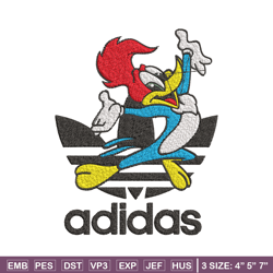 woody cartoon embroidery design, adidas embroidery, embroidery file, brand embroidery, logo shirt, digital download