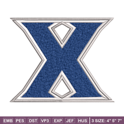 xavier musketeers embroidery design, xavier musketeers embroidery, logo sport, sport embroidery, ncaa embroidery.