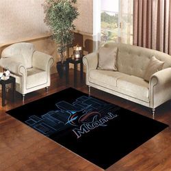 miami marlins living room carpet rugs area rug for living room bedroom rug home decor