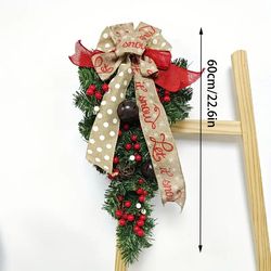 1pc christmas door hanging, handmade wreath, handmade hanging, christmas wreath, christmas decoration, home decor room d