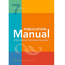 publication manual (official) 7th edition of the american psychological association seventh edition