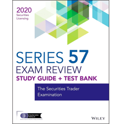 wiley series 57 securities licensing exam review 2020 test bank: the securities trader examination by wiley