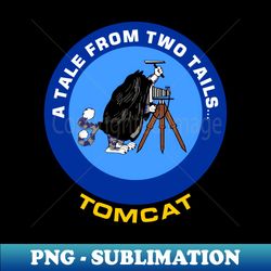 f-14 tomcat - a tale from two tails - blue clean style - digital sublimation download file - perfect for personalization