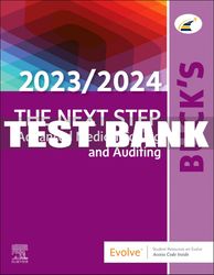 test bank for buck's the next step: advanced medical coding and auditing, 2023/2024 edition, 1st - 2023 all chapters