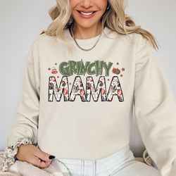 grinch christmas sweatshirt,grinch sweatshirt,christmas sweatshirt,grinch sweatshirt,christmas vibe,mama grinch sweatshi