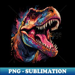 Dinosaur Rainbow - Instant PNG Sublimation Download - Spice Up Your Sublimation Projects