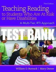 test bank for teaching reading to students who are at risk or have disabilities: a multi-tier, rti approach 3rd edition