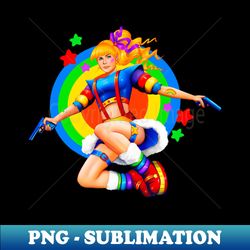 rainbow brite tomb raider - special edition sublimation png file - transform your sublimation creations