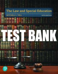 test bank for law and special education, the 5th edition all chapterstest bank for law and special education, the 5th ed