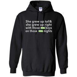 she grew up on those kansas nights &8211 gildan heavy blend hoodie