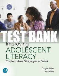 test bank for improving adolescent literacy: content area strategies at work 5th edition all chapters