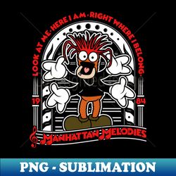 pepe muppets manhattan melodies - exclusive png sublimation download - instantly transform your sublimation projects