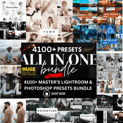 master lightroom & photoshop preset |wedding|blogger|bundel