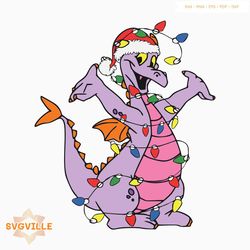 figment dragon santa hat svg