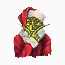 Santa Grinch Png Sublimation Design, Adult Grinch Png, Western Christmas Png, Western Grinch Png,Famous Christmas Movie