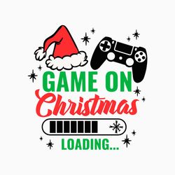 game on christmas loading svg
