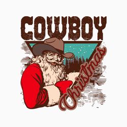 cowboy christmas howdy country svg