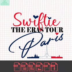 swiftie the eras tour paris skyline svg