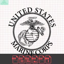 emblem of the united states marine corps svg