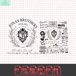 vintage jonas brothers songs svg tour 2023 tracklist svg file