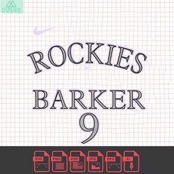 colorado rockies baseball team svg