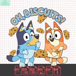 oh biscuits bluey bingo cartoon png