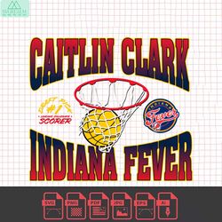 caitlin clark indiana fever draft pick 1st svg