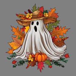 boo cute ghost halloween autumn png digital download