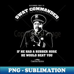 swat commander - christmas vacation - high-resolution png sublimation file - perfect for sublimation mastery