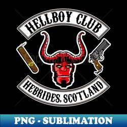 hellboy club - png sublimation digital download - create with confidence