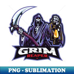 grim reaper mascot design - png sublimation digital download - instantly transform your sublimation projects