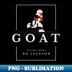 goat - tecmo bowl bo jackson - retro png sublimation digital download - bring your designs to life