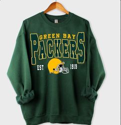 vintage packers football sweatshirt, retro nfl green bay football shirt, gildan sweatshirt, football lover gift for himh