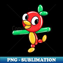 orange balloon bird - high-quality png sublimation download - enhance your apparel with stunning detail