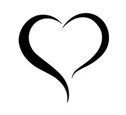 open heart 10 instant downloads in black & white 2-svg, 2-png, 2-eps, 2-dxf, 2-jpg digital download