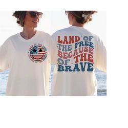 america land of the free because of the brave svg, 4th of july svg, fourth of july svg, patriotic svg, independence day