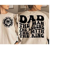 dad the man the legend the myth the king svg, dad svg, father's day svg file for cricut, dad svg cut file- instant digit