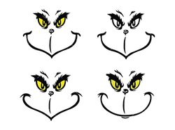 grinch face svg, png, cricut, grinch svg, christmas svg, grinch face png