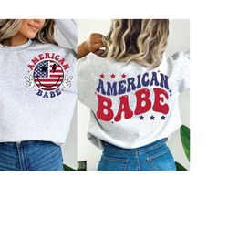 american babe svg/png, 4th of july png, retro png, retro smiley face png, usa png, american png, fourth of july shirt de